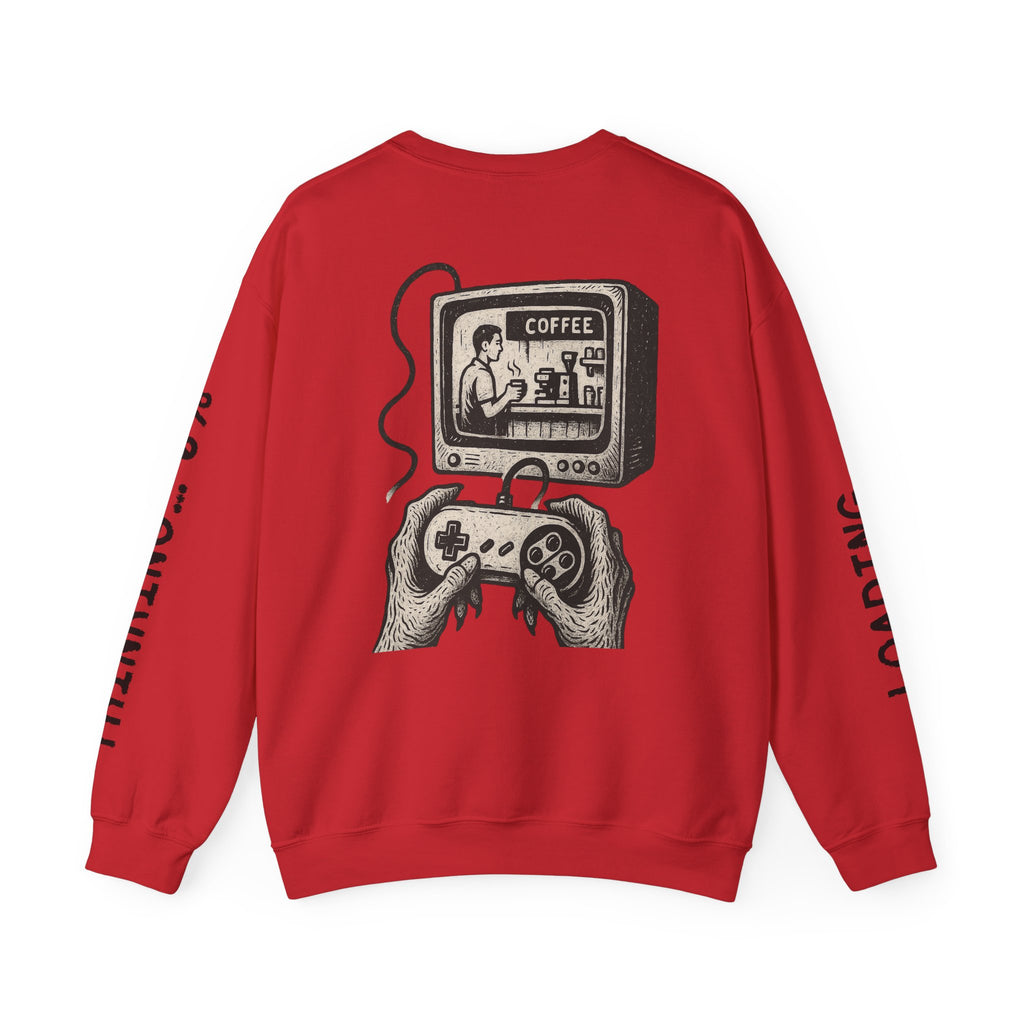 Grunge-Punk Alien Hands Sweatshirt, Retro Video Game Controller, Coffee Scene, Rebellion, Unisex Pullover Jumper, Hipster Clothing, Edgy