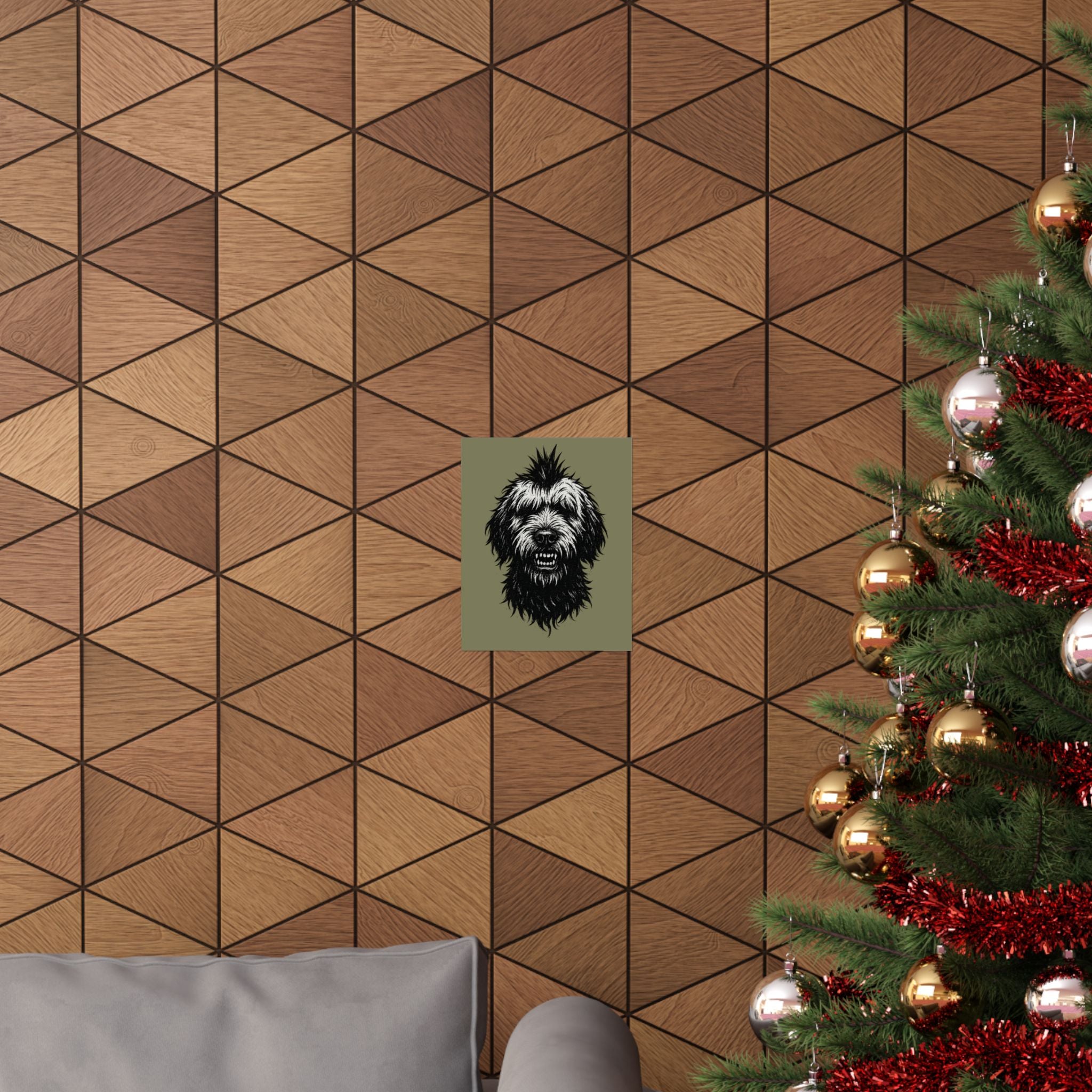 Unique Dog Art Matte Vertical Posters, Wall Decor, Pet Lover Gift, Home Office Decoration, Animal Lover Gift, Rustic Artwork