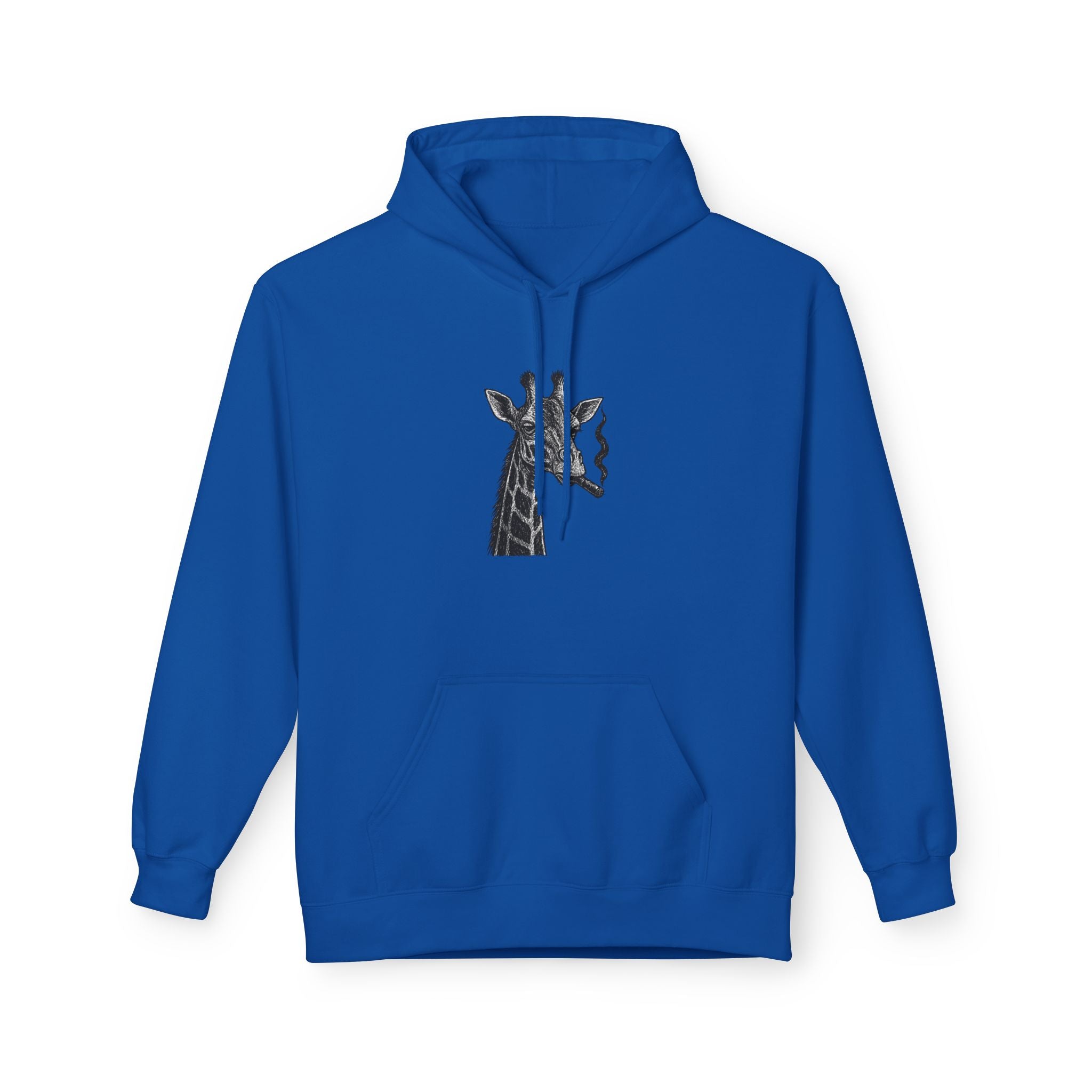 Giraffe Love Hoodie, Animal Enthusiasts Gift, Cozy Fleece Fall Fashion, Nature Lovers, Unique Grunge Style, Soft Sweatshirt,