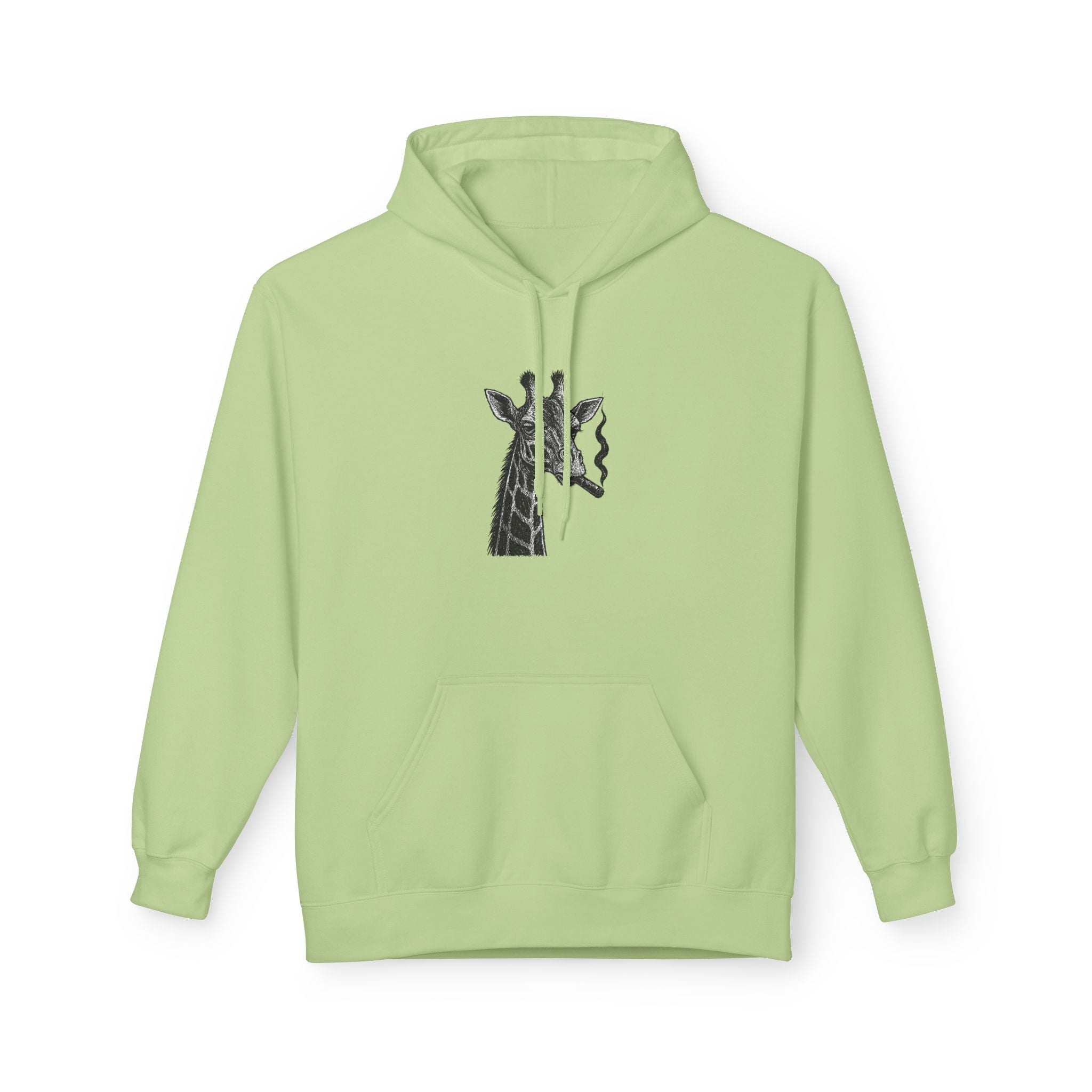 Giraffe Love Hoodie, Animal Enthusiasts Gift, Cozy Fleece Fall Fashion, Nature Lovers, Unique Grunge Style, Soft Sweatshirt,