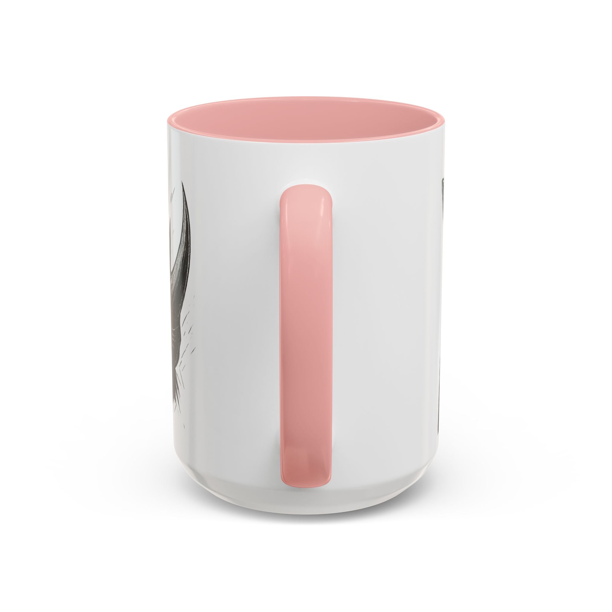 Grunge Punk Animal Mug | Giraffe & Rhino Linocut Art Coffee Cup, Edgy Black and White Illustration Gift