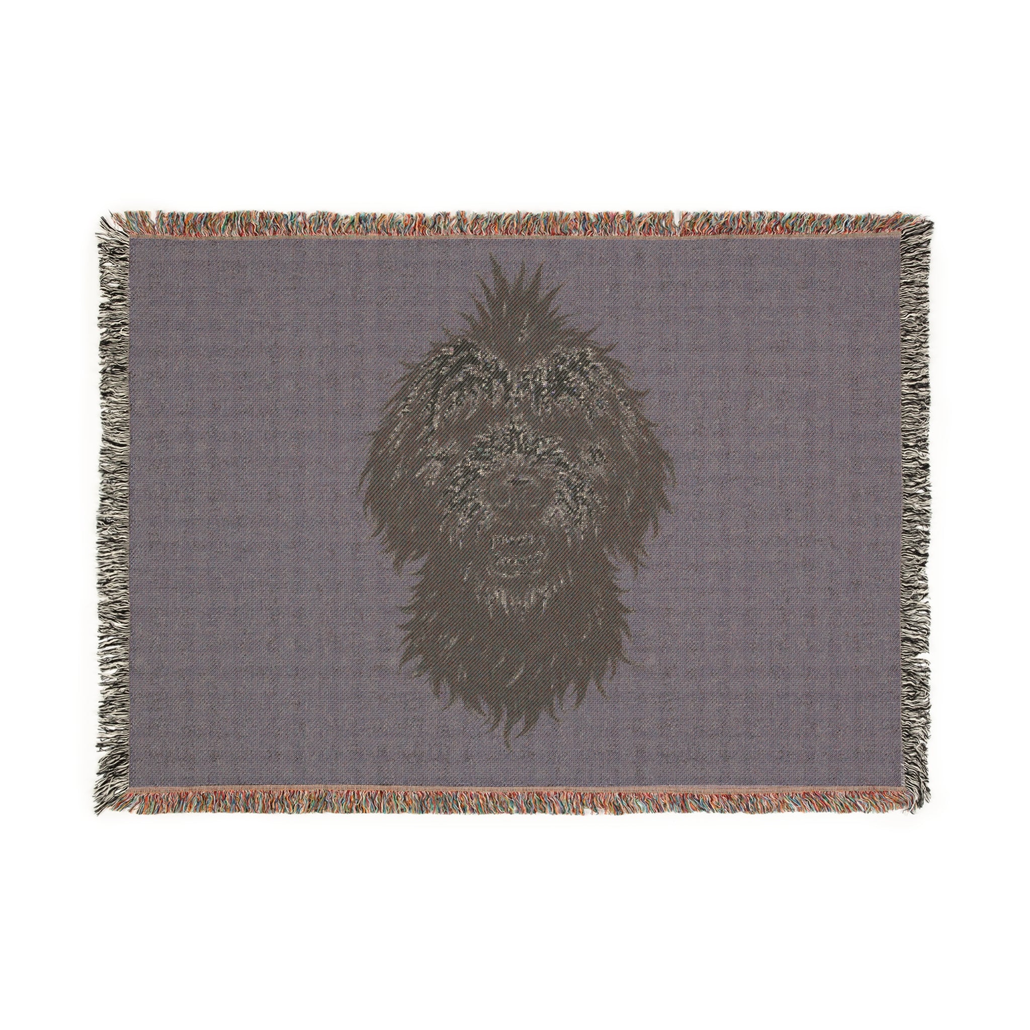 Cozy Pet Lover's Woven Blanket | Dog Illustration Throw | Gift for Dog Owners, Home Decor, Pet Themed Decor, Snuggling Up, Animal Lover Gift