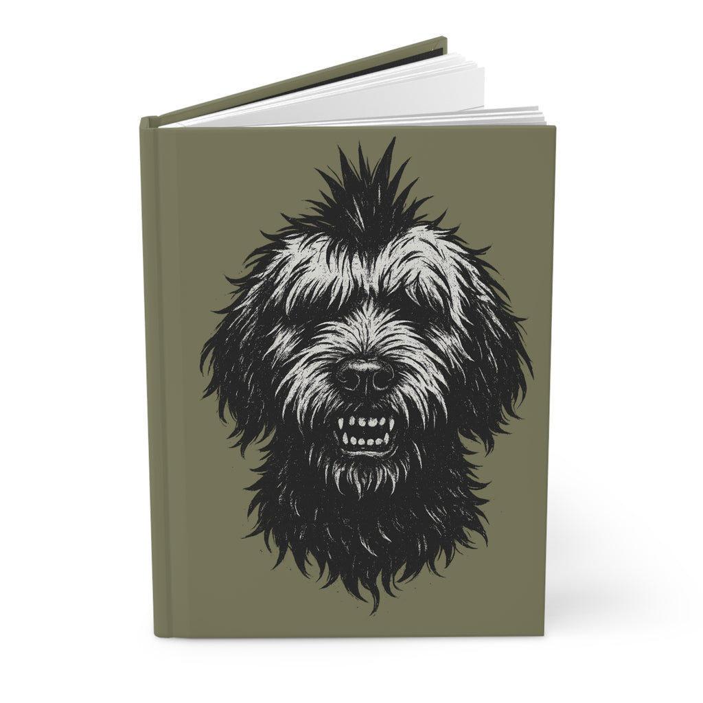 Artistic Dog Lover's Hardcover Journal, Perfect Gift for Pet Owners, Sketchbook, Writing Journal, Notepad, Dog Art