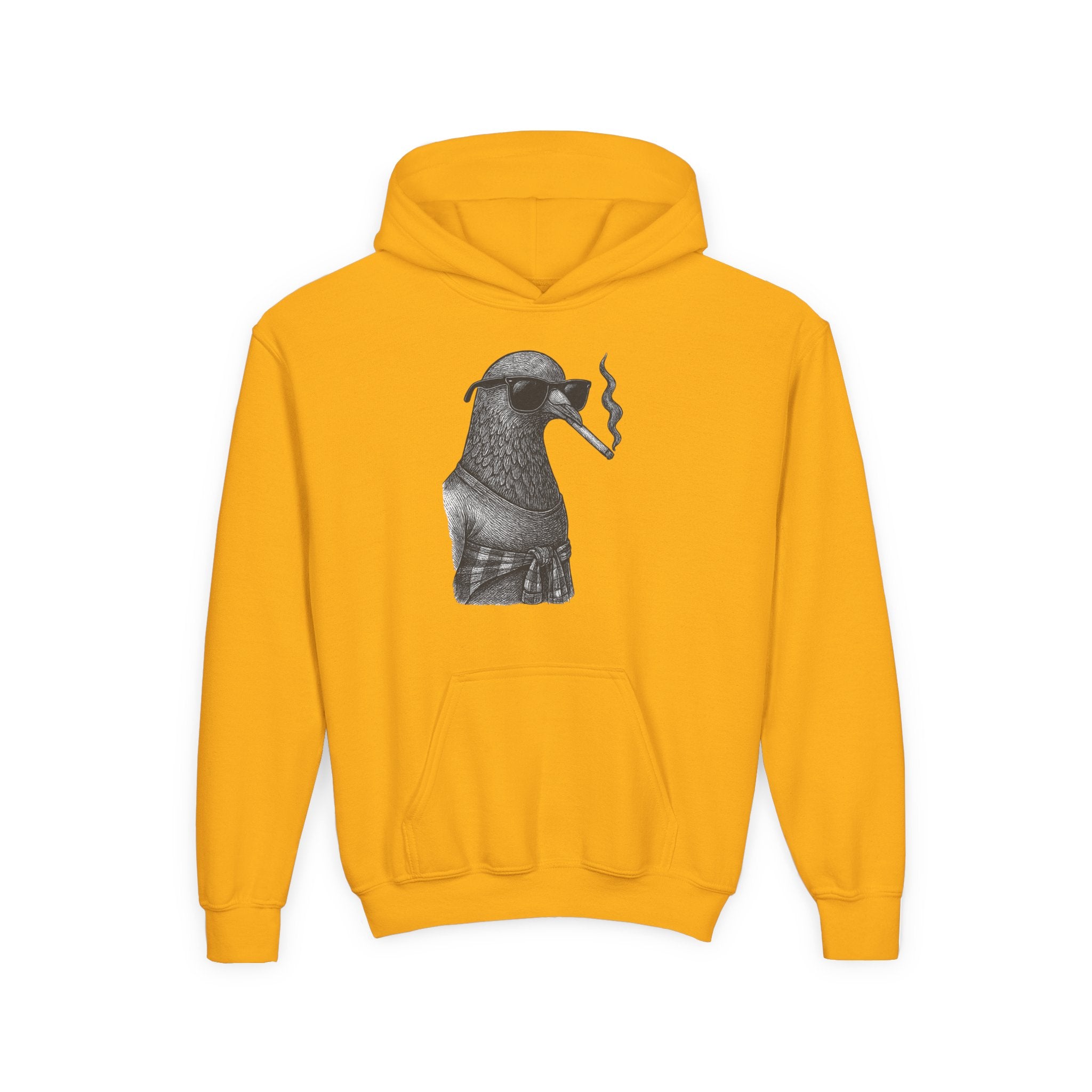 Gritty Urban Grunge Attitude Youth Heavy Blend Hooded Sweatshirt, Cool Streetwise Smirk, 90s Edge, Raw Rebellious Energy, Unisex Hoodie,