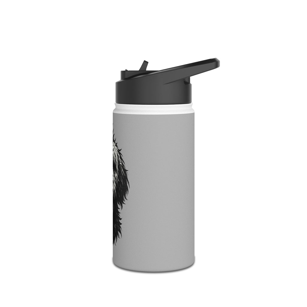 Punk Rock Goldendoodle Water Bottle | Grunge Stainless Steel Bottle | Double Wall Insulated | Hot and Cold 24 Hour