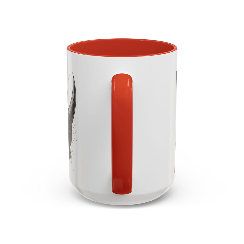 Grunge Punk Animal Mug | Giraffe & Rhino Linocut Art Coffee Cup, Edgy Black and White Illustration Gift