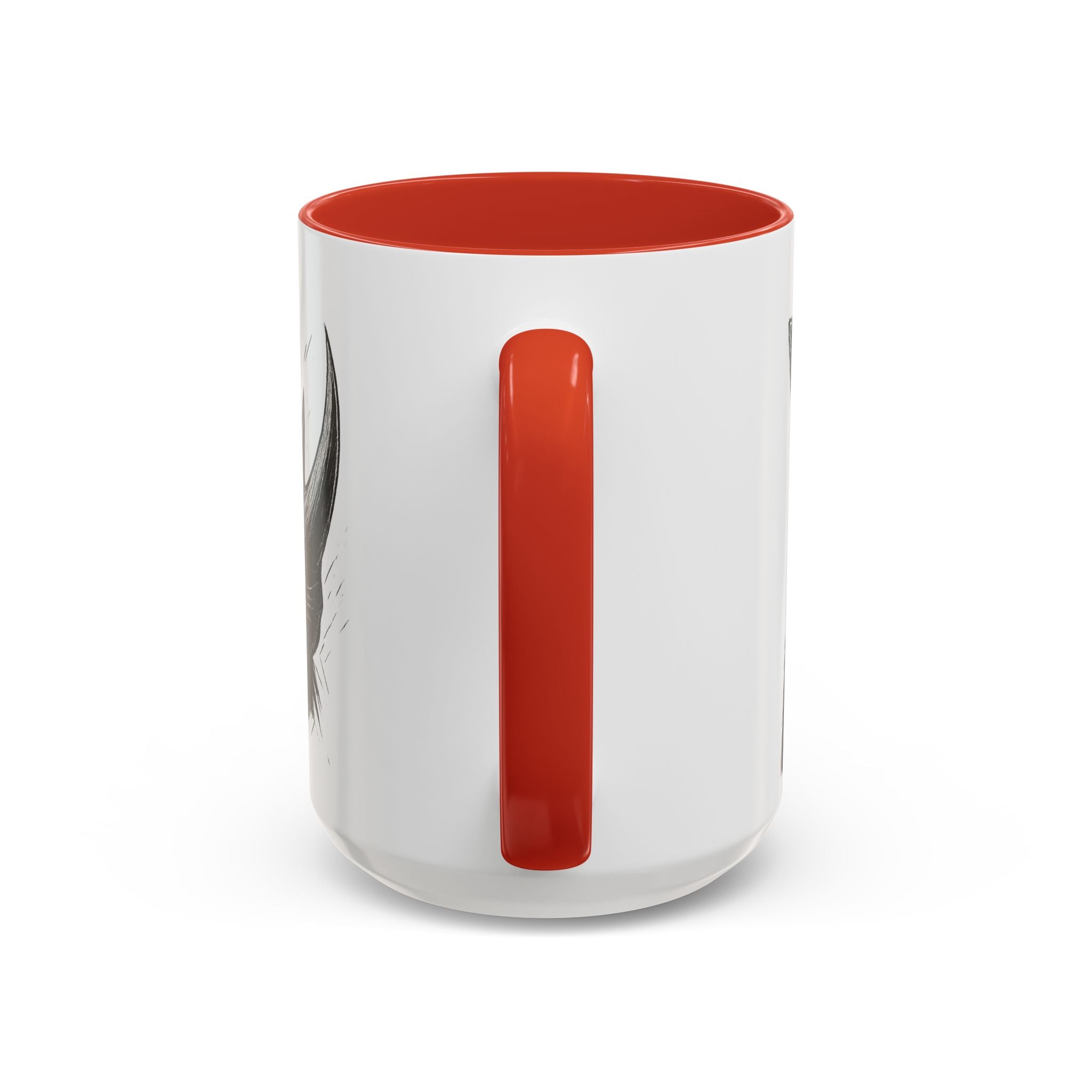 Grunge Punk Animal Mug | Giraffe & Rhino Linocut Art Coffee Cup, Edgy Black and White Illustration Gift