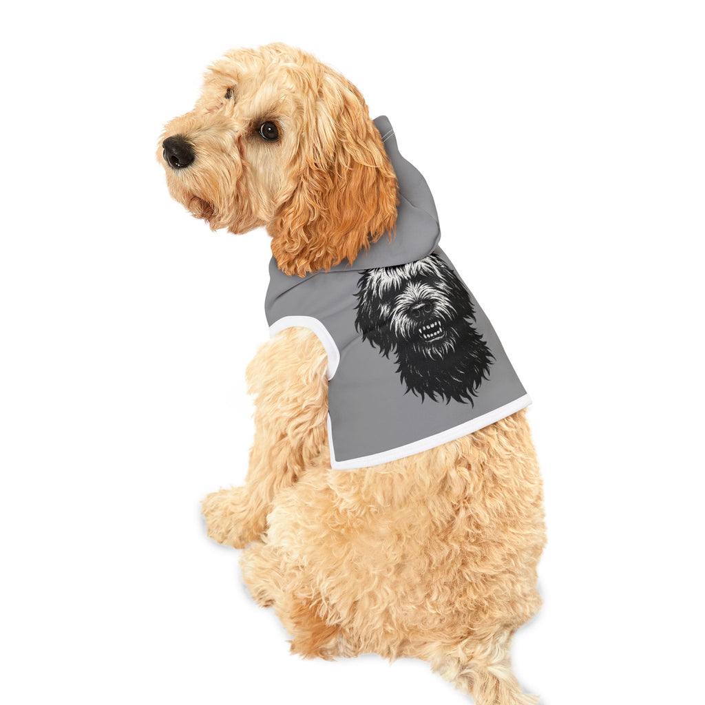 Grunge Goldendoodle Pet Hoodie, Stylish Dog Sweatshirt, Punk Puppy Hoodie, Dog Lover Gift, Pet Halloween Costume