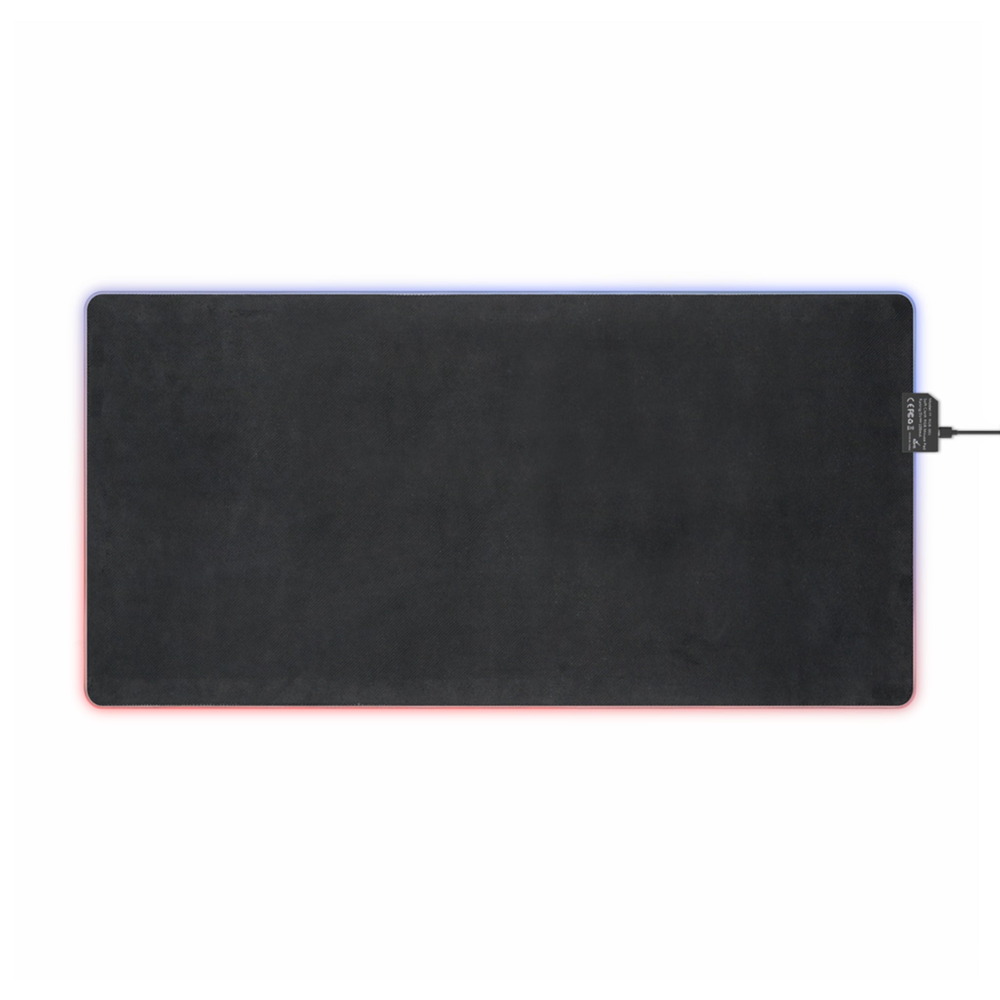 LED Gaming Mouse Pad with Unique Creature Design, Rhino and Sloth Illustrations, Punk Style Desk Mat for Gamers, Birthday Gift, Gaming