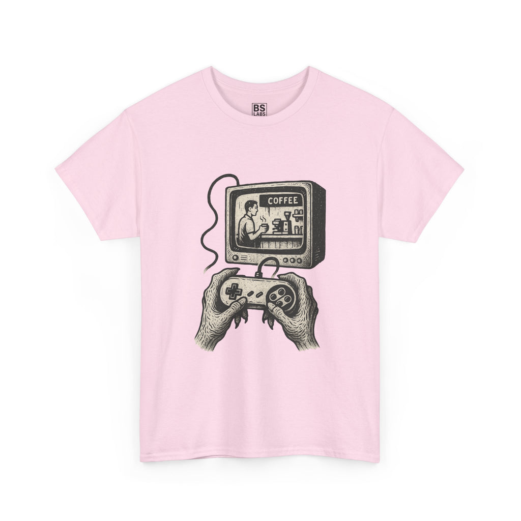 Grunge Alien Tee, Retro Video Game Controller Shirt, Indie Punk Coffee T-Shirt, Vintage CRT Television Top, Unisex Graphic Tee, Hipster Tee