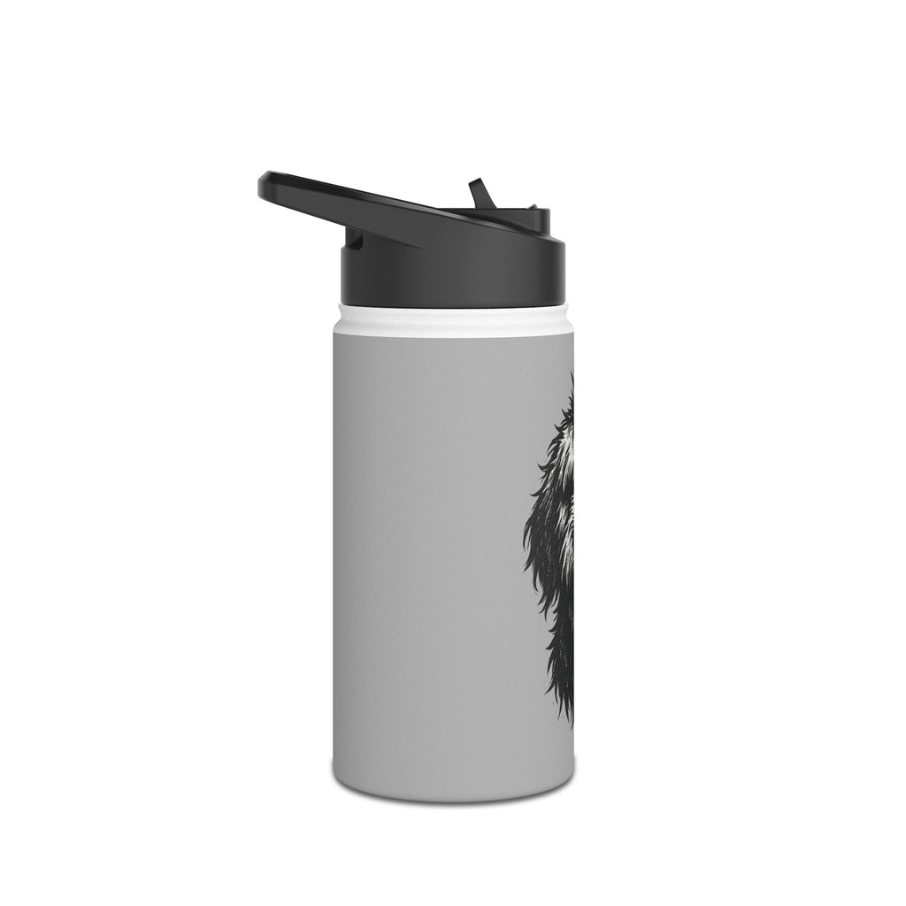 Punk Rock Goldendoodle Water Bottle | Grunge Stainless Steel Bottle | Double Wall Insulated | Hot and Cold 24 Hour