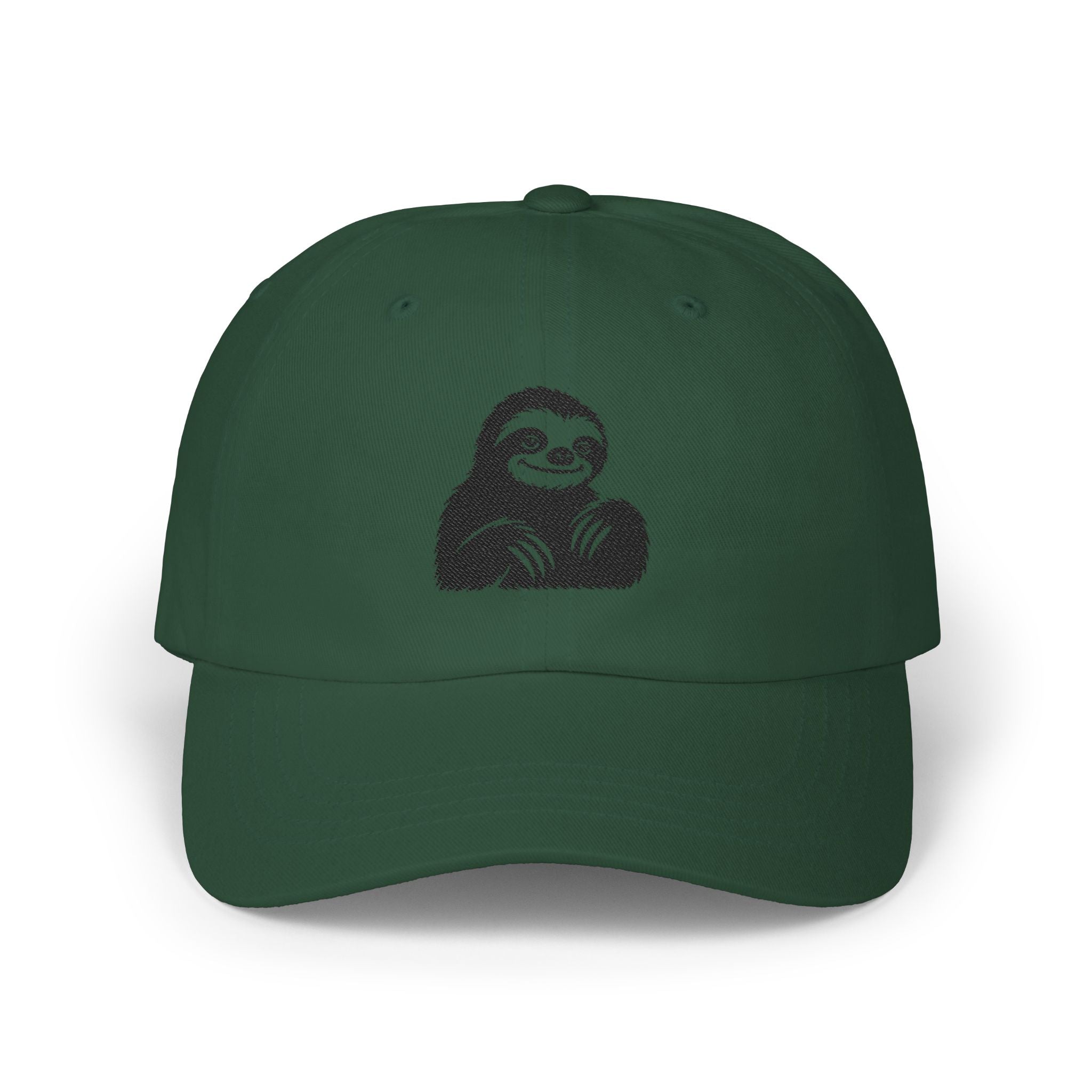 Grunge Sloth Embroidered Dad Cap Minimalist Punk Sloth Hat, Vintage-Style Embroidery Baseball Cap, Sloth Lover Gift, Unisex Streetwear