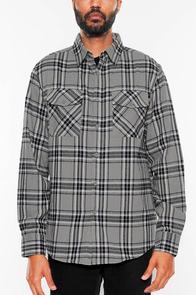 Brushed Flannel Shirt-4