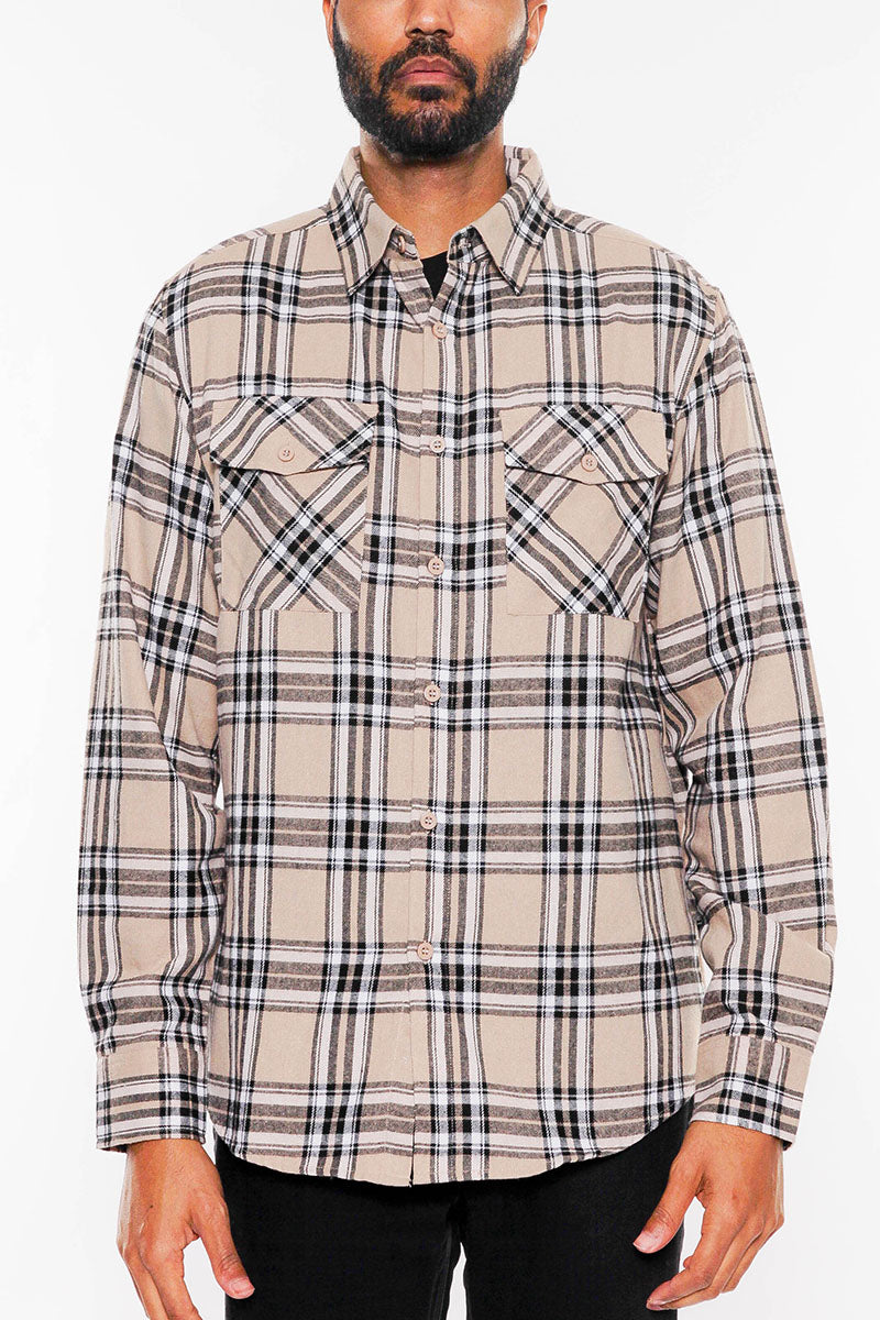 Brushed Flannel Shirt – Style FL108