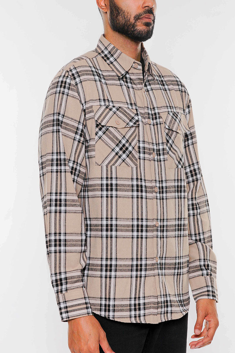 Brushed Flannel Shirt-2