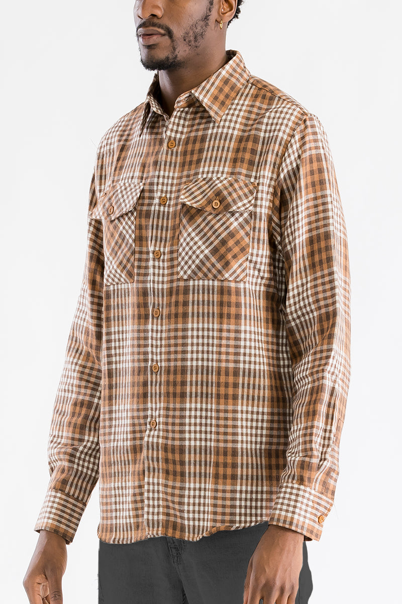 Brushed Flannel Shirt-2