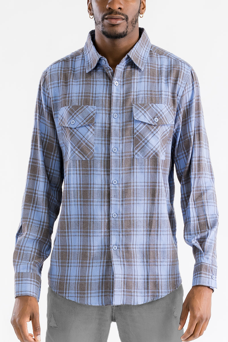 Brushed Flannel Shirt-7