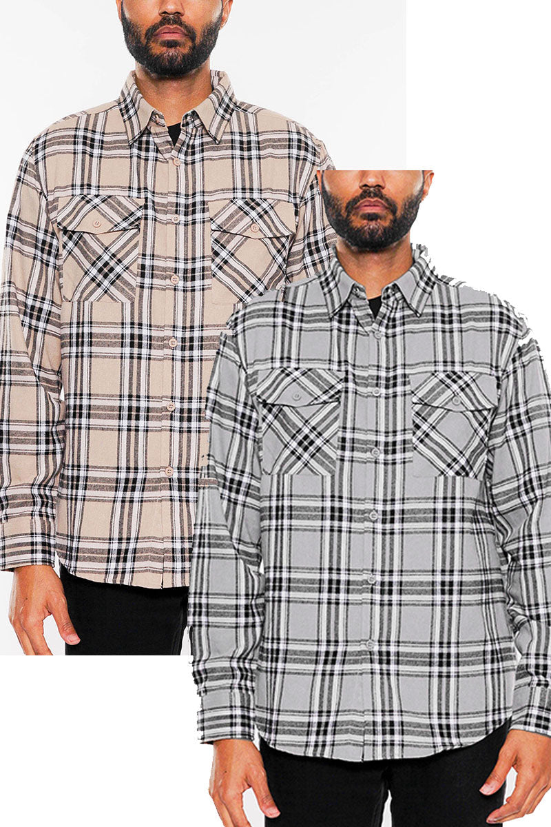 Brushed Flannel Shirt – Style FL108